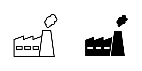 Industry flat simple vector icons illustration set.