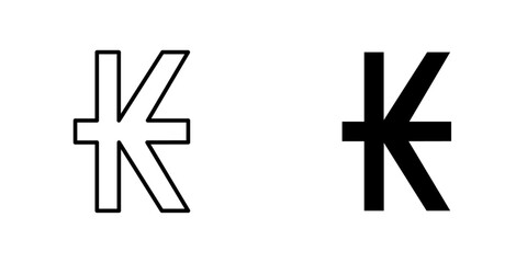 Obraz premium Kip flat simple vector icons illustration set.