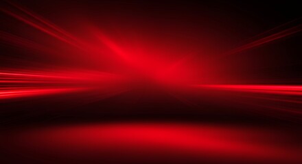 Add modern flair to your visuals striking red black abstract background enhanced by glowing rays of light smooth gradients motion blur designed as versatile backdrop product showcases digital studio
