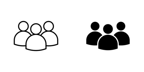 People flat simple vector icons illustration set.