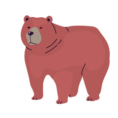 Kodiak bear icon clipart avatar logotype isolated illustration