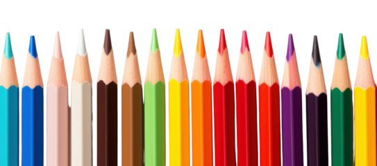 PNG Colored pencils laying in row backgrounds order