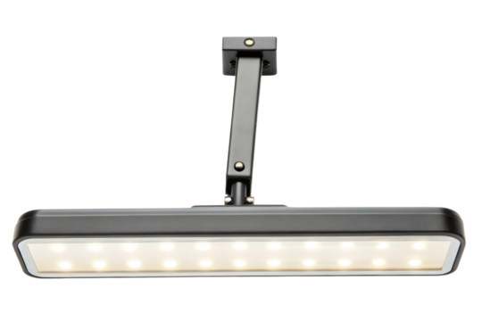 Rectangular LED Light Fixture for Ceiling Mount isolated with transparent background
