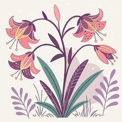 Summer Meadow With Butterflies Lavender At Sunrise Beautiful red tulip border at light green background Flowers composition. Floral pattern made of various bright autumn flowers on beige background. F
