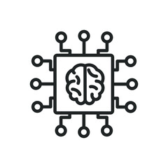 Hardware thin line icons. Editable stroke and Perfect pixel on transparent background