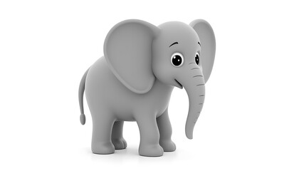 Fototapeta premium cartoon elephant kid