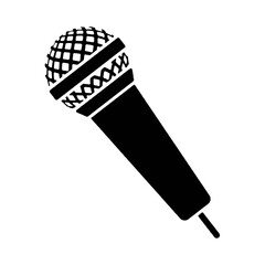 vector illustration of a microphone