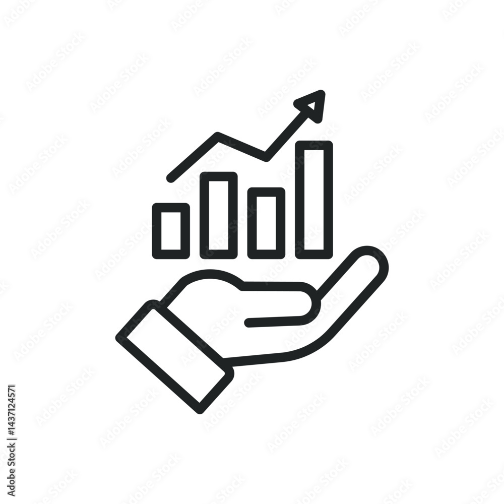 Wall mural data analysis thin line icons. editable stroke and perfect pixel on transparent background