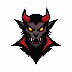 Dark Demon Wolf Mascot Logo for Horror Gaming and eSports Teams