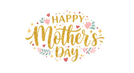 Fototapeta premium Happy Mother’s Day PNG Clipart – Single Design, Transparent Background
