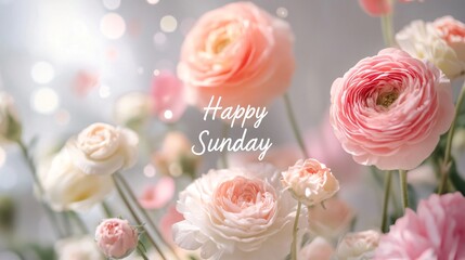 Delicate pastel flowers in soft light, showcasing blush pink and cream blooms, perfect for elegant invitations and decor.