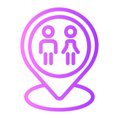 toilet gradient icon