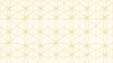 Elegant Light Gold Geometric Lattice Pattern on White for Sophisticated Textile or Wallpaper Designs with a Modern Touch