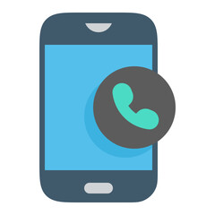 phone with call icon