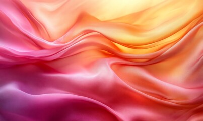 Obraz premium Flowing silk ripples in sunrise colors