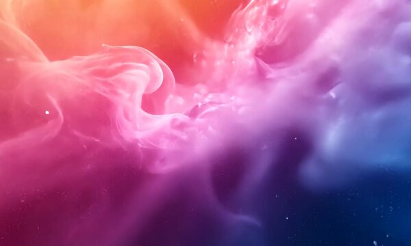 Ethereal Aurora: A Mesmerizing Blend of Vibrant Colors and Nebula-like Textures for Modern Abstract Art