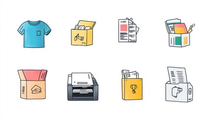 Printing, packaging, and shipping t-shirts; design process