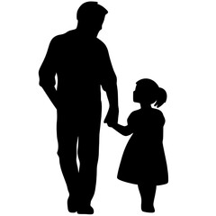 Father day shadow outline 