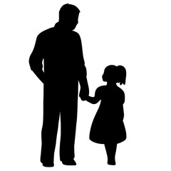 Father day shadow outline