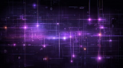 Abstract technology background with glowing lines and dots, a futuristic design for digital innovation
