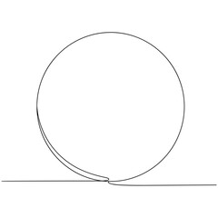 Abstract illustration of a full moon over a horizon line  