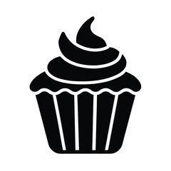 Cupcake Icon Vector Illustration