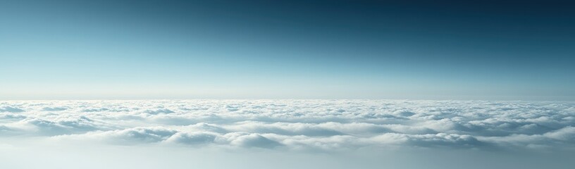 Vast expanse of clouds stretching across the sky