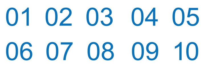 set of numbers and symbols icons. number icon.