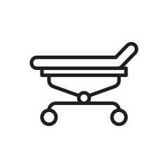 Medical Examination Bed In A Healthcare Facility Ready For Patient Assessment And Treatment