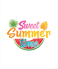 Retro Summer T-shirt Design Sweet Summertime