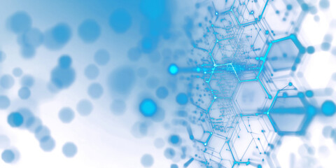 PNG Blue background with hexagons and digital connections futuristic technology blue.