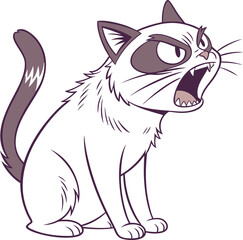 vector illustration of a cat