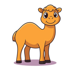 Obraz premium camel cartoon PNG Image, transparent Background