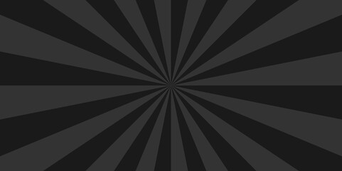 Sunburst beam light vintage shine and graphic summer explosion pattern. black and gray bright sunrise isolated glow striped texture background.	

