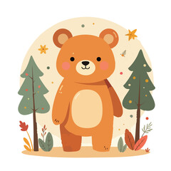 Teddy Bear - Cute Vector Illustrations, Good for kids book