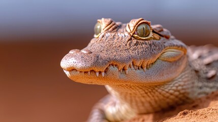Fototapeta premium Close-up of a young crocodile