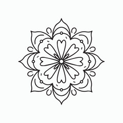 Black and White Mandala Art for Kids

