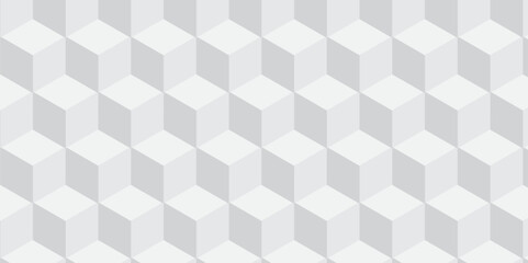 White and gray cubes vector art background. Geometric tiles and mosaic creative stylish seamless pattern block cube background. minimal hexagon Cubes mosaic shape vector design	

