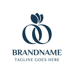 Letters OO Beauty Logo, symbolizing sophistication, style, and timeless beauty