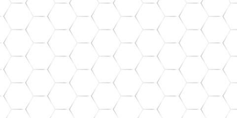 Abstract square digital grid pattern background with hexagons. modern hexagon polygonal technology vector. seamless bright white abstract honeycomb science digital texture background.	

