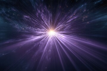 Obraz premium Cosmic explosion of light and energy outer space digital art galactic environment stellar viewpoint
