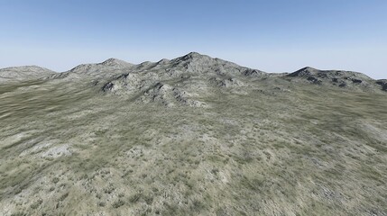 Mountain peaks landscape view
