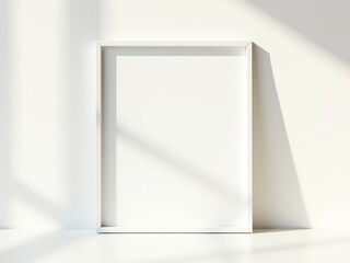 blank white box on white background