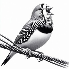 Zebra finch a cheerful tune