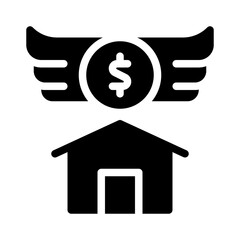 trust building glyph icon