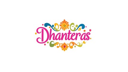 Colorful logo of dhanteras