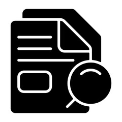 Fototapeta premium File Search Icon