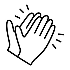 박수치는 손 아이콘