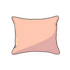 Pink Square Pillow Illustration