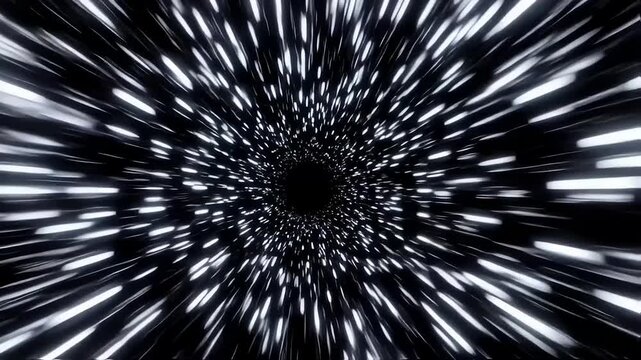 Animation of lights through space
